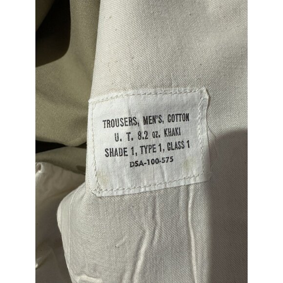 VTG US ARMY Khaki Tan Uniform Shirt, Pants Belt Hat SGT Major 1950s Korean War - Picture 13 of 14